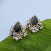 Brianca Studs In Pearl And Zirconia